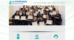 Desktop Screenshot of laesperanzaedu.com